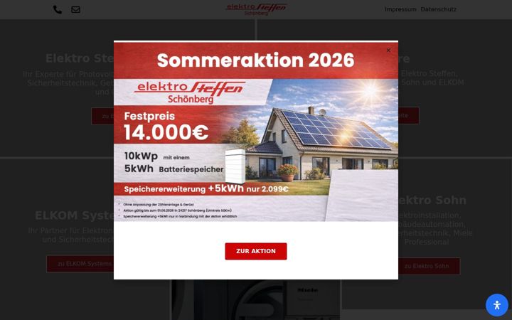 Screenshot ta' elektrosteffen.de
