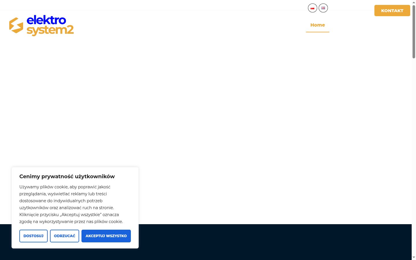 Captura de ecrã do banner de consentimento apresentado antes de qualquer interação