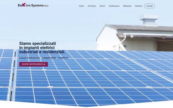Screenshot του elektrosystems.it