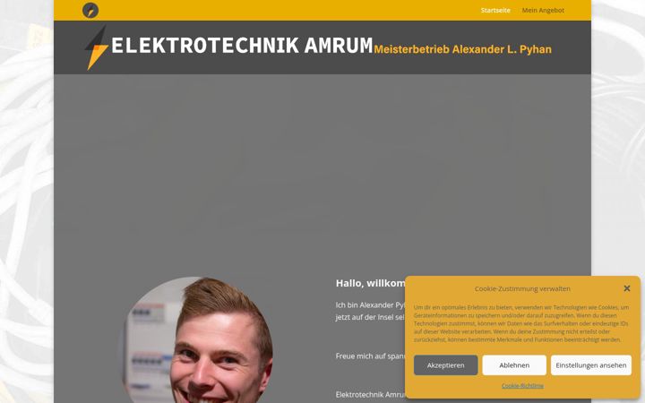 Screenshot di elektrotechnik-amrum.de