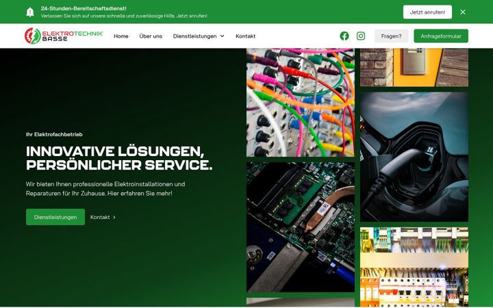 Screenshot di elektrotechnik-basse.de