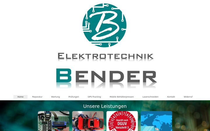 Screenshot di elektrotechnik-bender.de