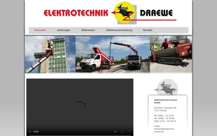 Screenshot di elektrotechnik-draewe.de