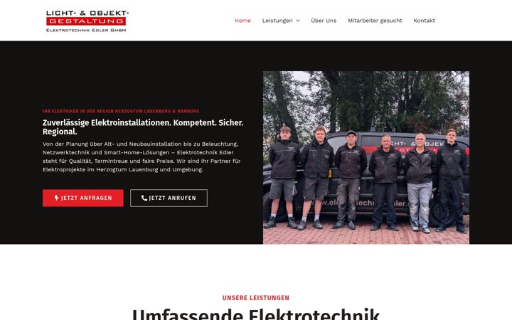Zrzut ekranu elektrotechnik-edler.de