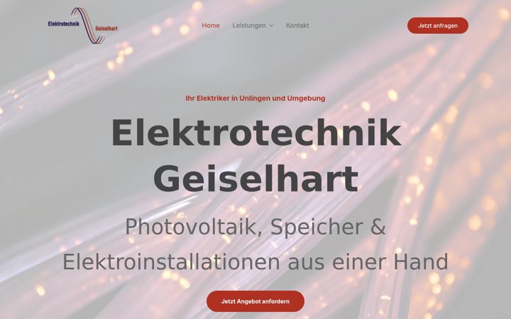 Zrzut ekranu elektrotechnik-geiselhart.de