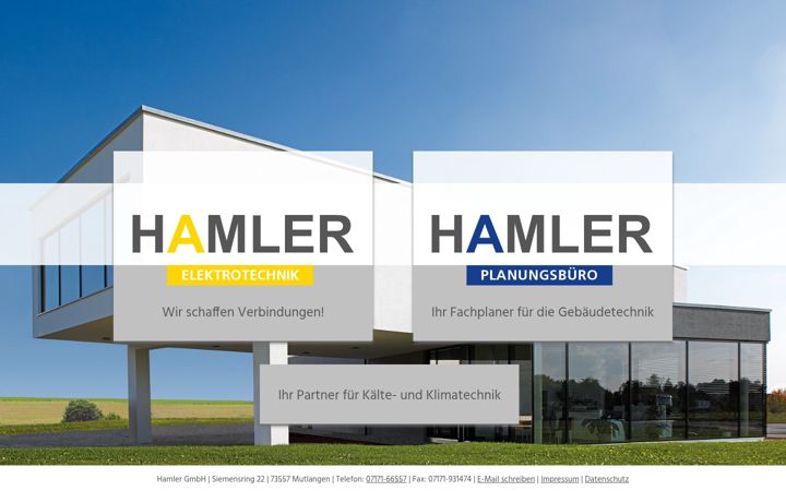 Zrzut ekranu elektrotechnik-hamler.de