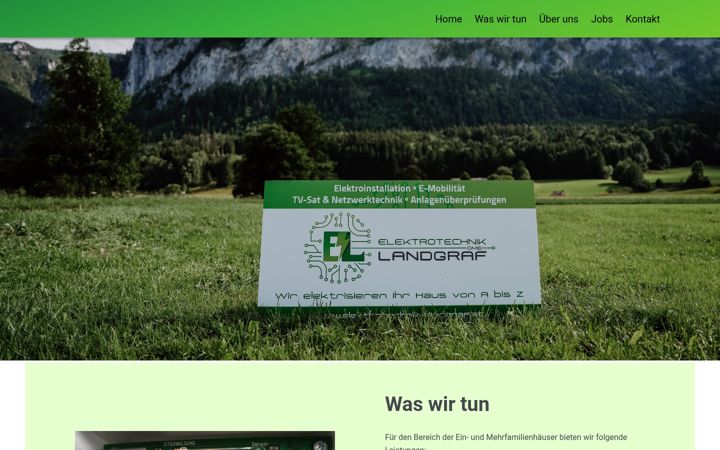 Screenshot di elektrotechnik-landgraf.at