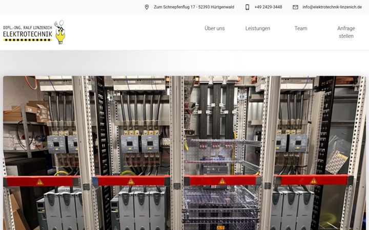 Екранна снимка на elektrotechnik-linzenich.de