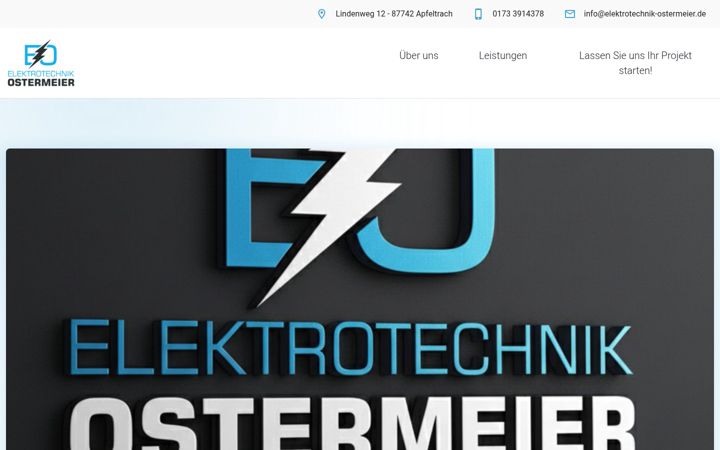 Captura de ecrã de elektrotechnik-ostermeier.de