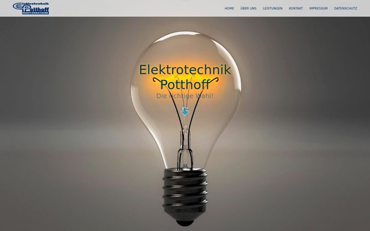 Screenshot of elektrotechnik-potthoff.de