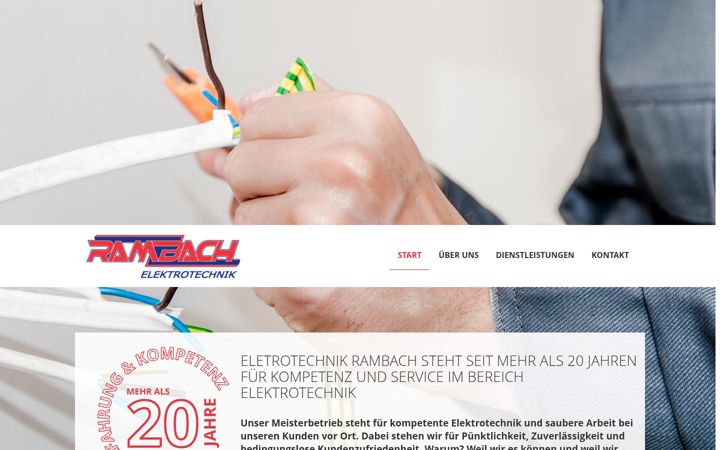 Screenshot von elektrotechnik-rambach.de