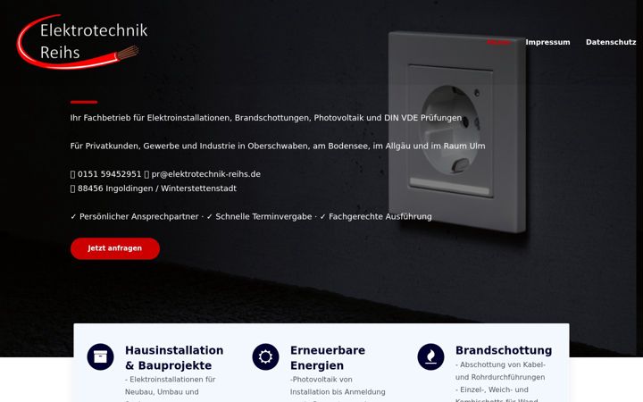 Screenshot von elektrotechnik-reihs.de