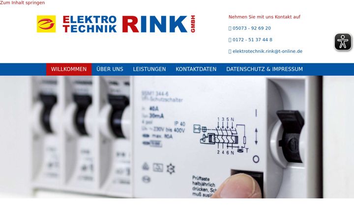 Screenshot von elektrotechnik-rink.de