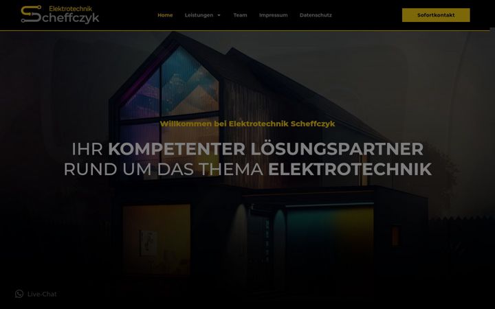 Screenshot von elektrotechnik-scheffczyk.de