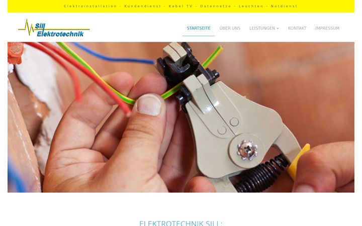 Screenshot von elektrotechnik-sill.de
