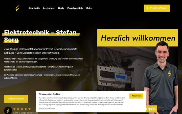 Screenshot von elektrotechnik-sorg.de
