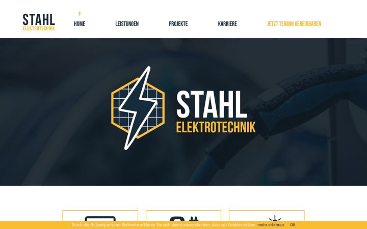 Screenshot of elektrotechnik-stahl.eu