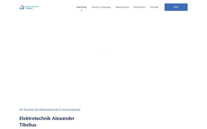 Екранна снимка на elektrotechnik-tibelius.de