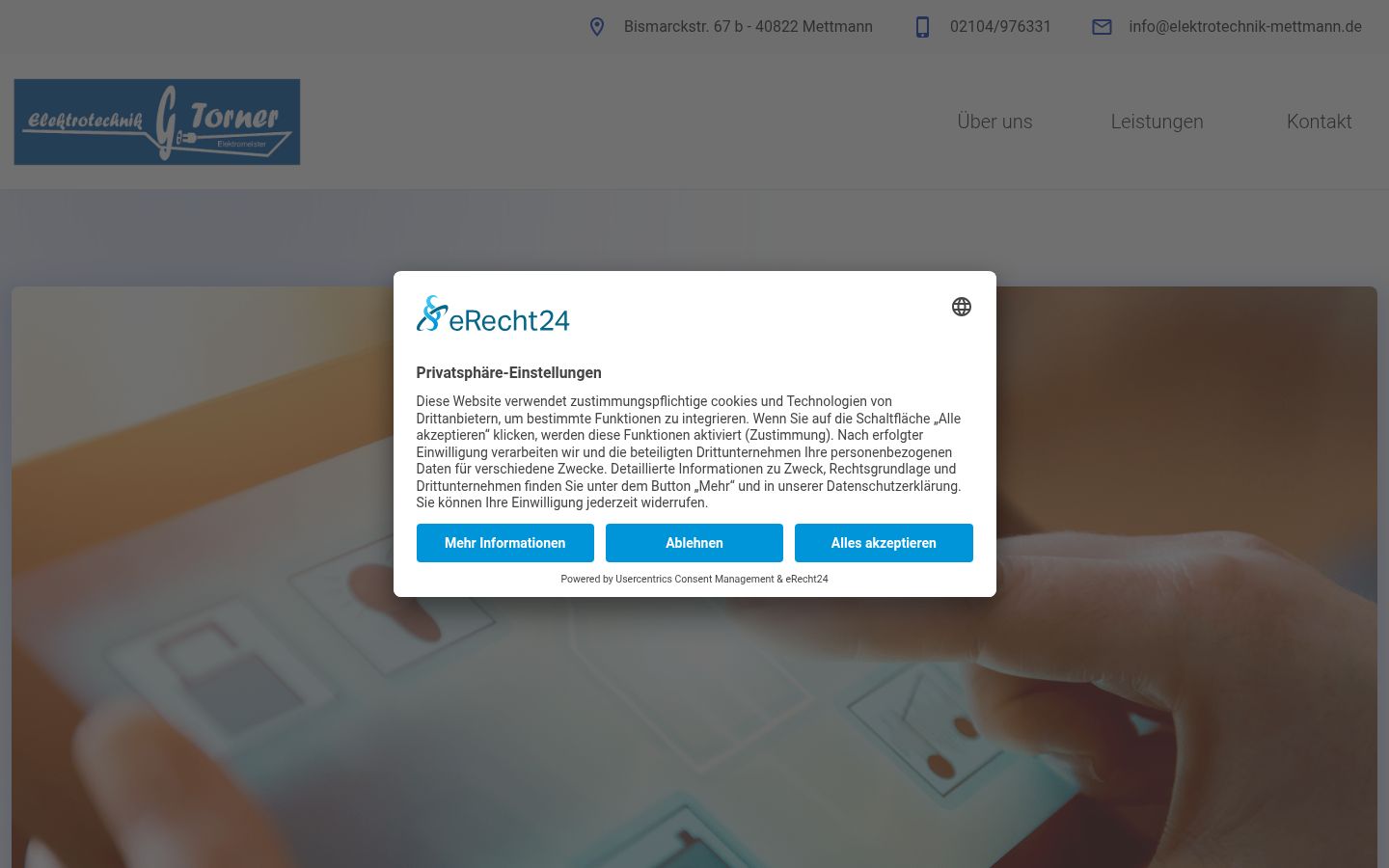 Screenshot tal-banner tal-kunsens muri qabel kwalunkwe interazzjoni