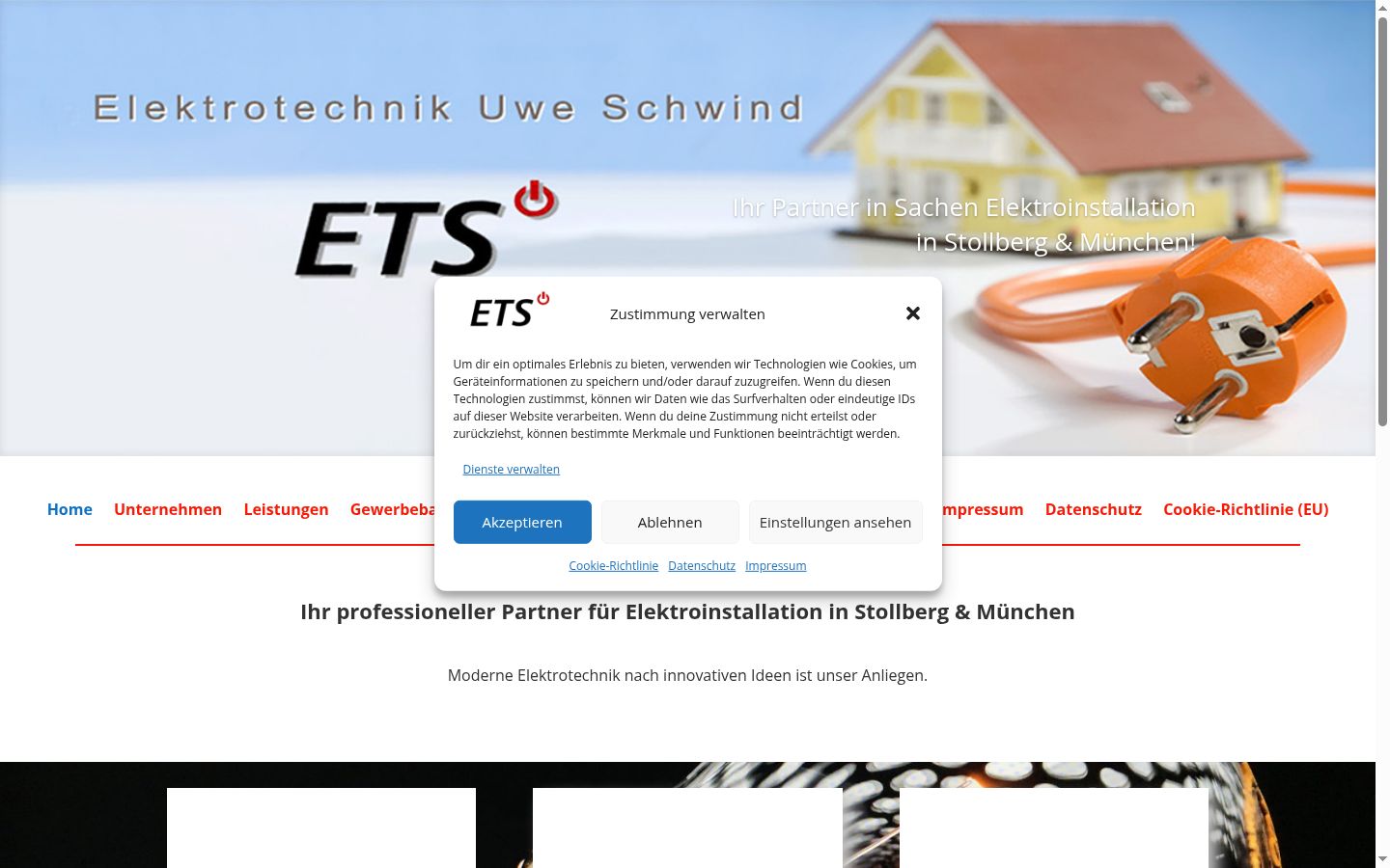 Screenshot tal-banner tal-kunsens muri qabel kwalunkwe interazzjoni