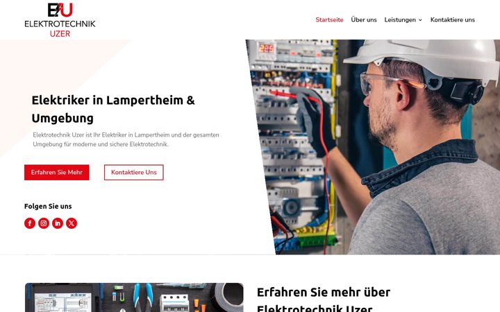 Екранна снимка на elektrotechnik-uzer.de