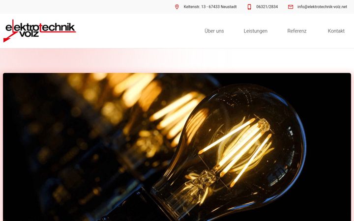 Screenshot ta' elektrotechnik-volz.net