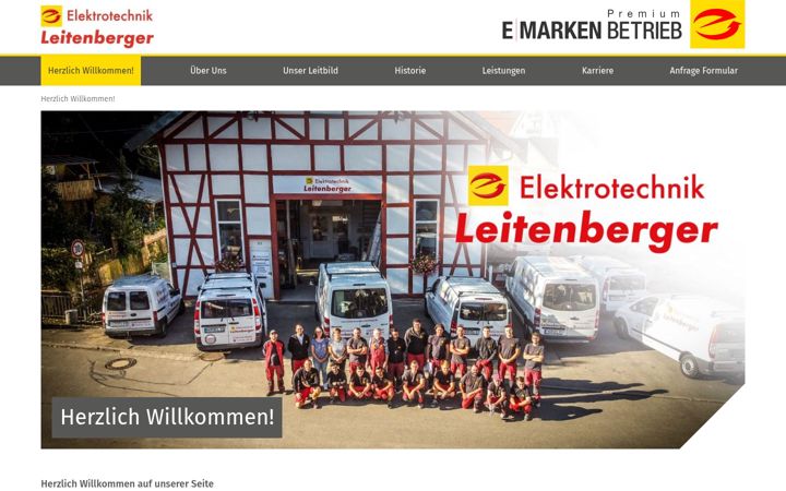 Екранна снимка на elektrotechnikleitenberger.de