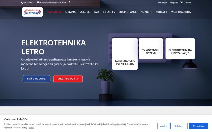 Skärmbild av elektrotehnika-letro.hr
