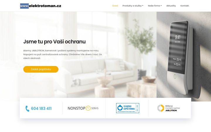 Skærmbillede af elektrotoman.cz