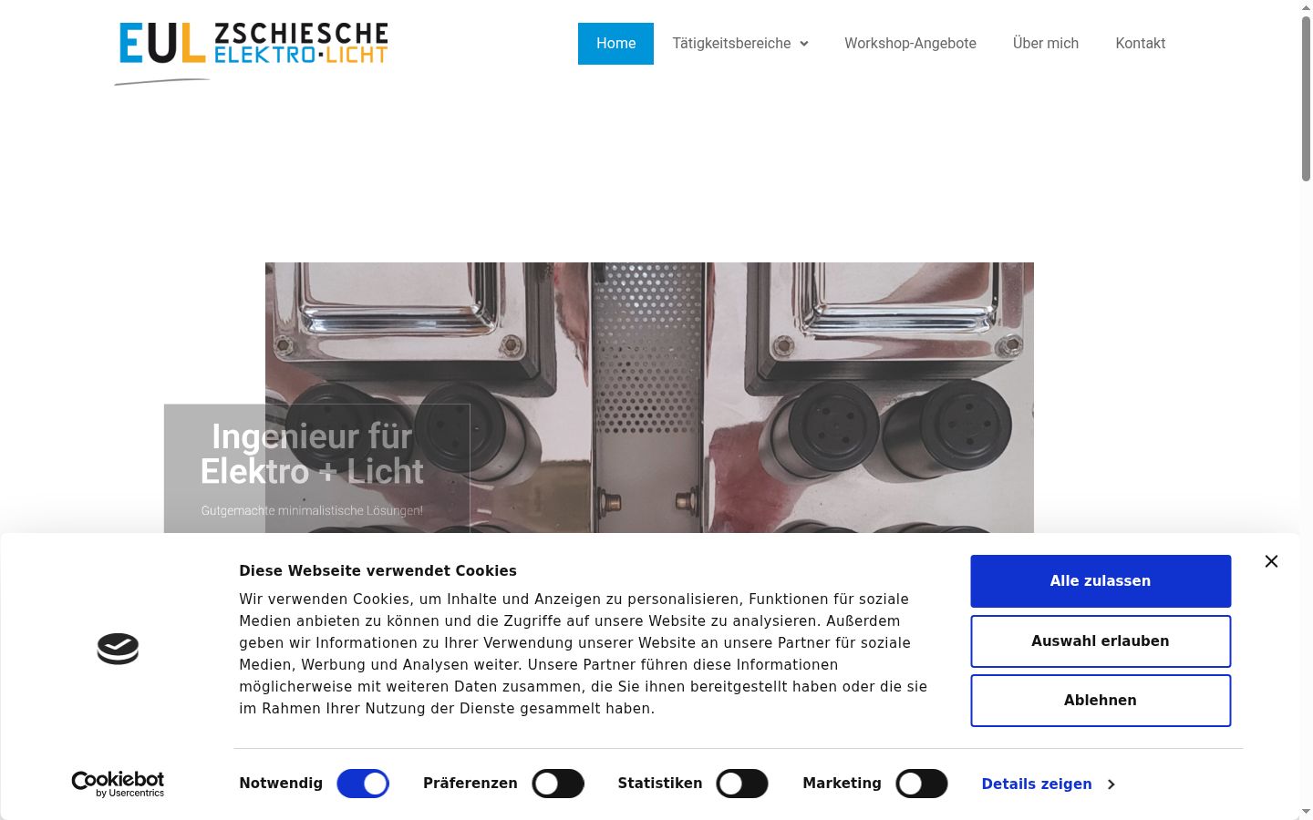 Screenshot tal-banner tal-kunsens muri qabel kwalunkwe interazzjoni