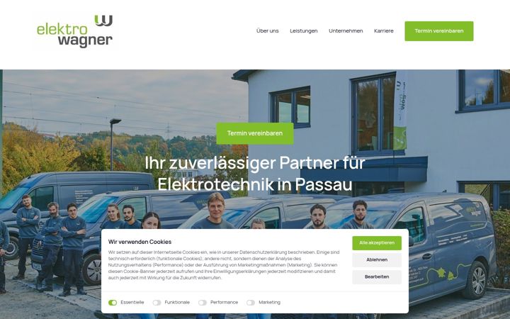 Екранна снимка на elektrowagner-pa.de