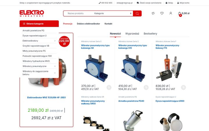 Captura de ecrã de elektrowibratory.com.pl