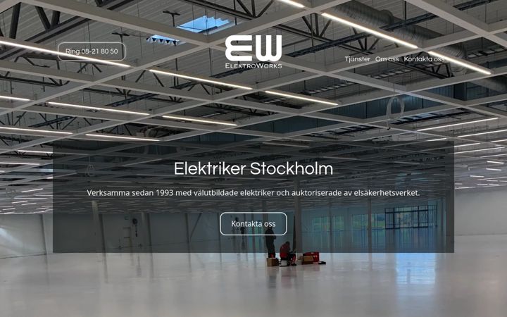 Екранна снимка на elektroworks.se