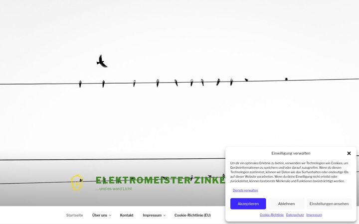 Екранна снимка на elektrozinke.de