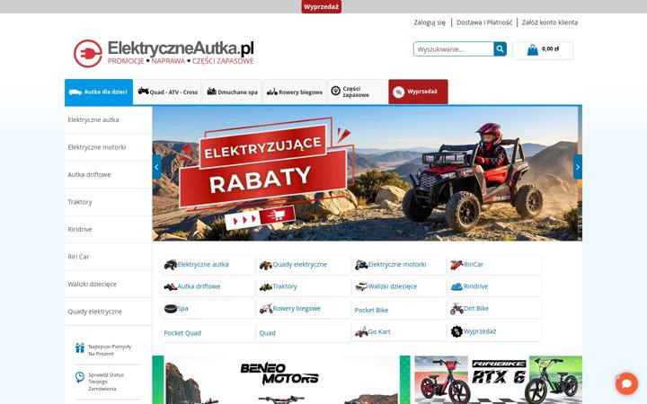 Snímek obrazovky elektryczneautka.pl
