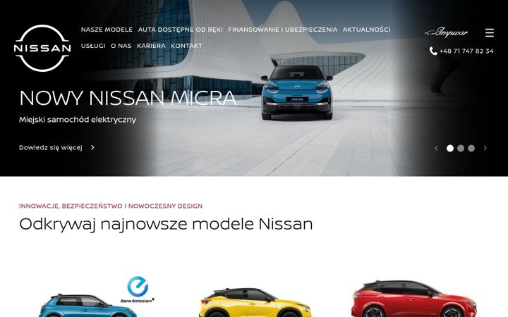 Snímek obrazovky elektrycznynissan.pl