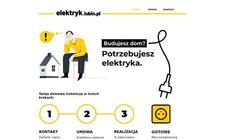 Snímek obrazovky elektryk.lubin.pl