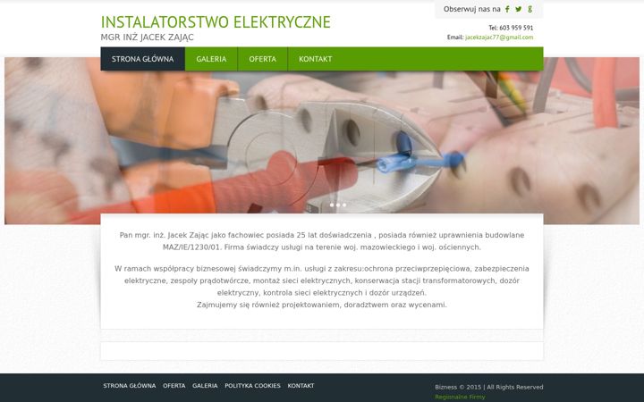 Snímek obrazovky elektrykkonstancinjeziorna.com.pl