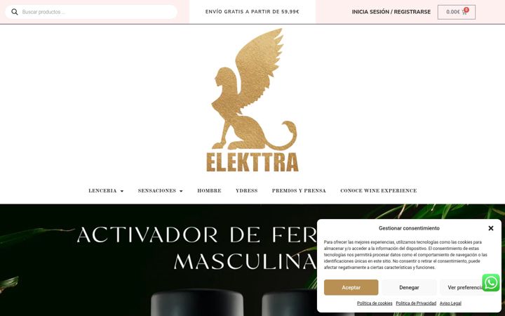 Screenshot of elekttra.com