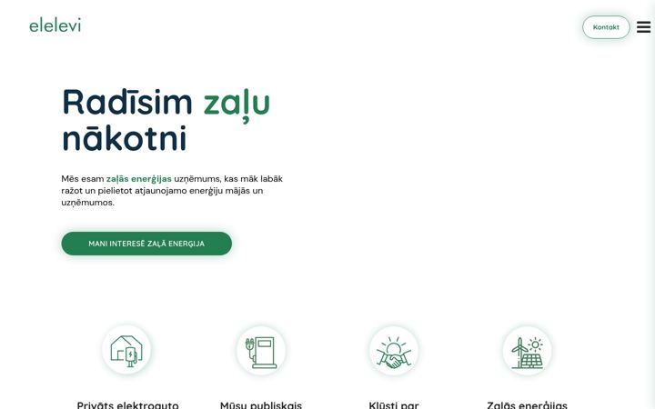 Screenshot of elelevienergy.lv