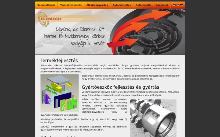 Snímek obrazovky elemech.hu