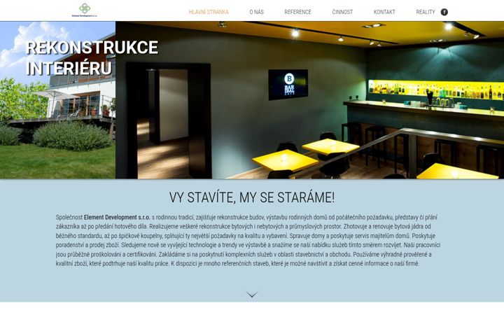 Skærmbillede af element-development.cz