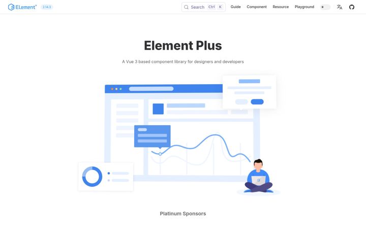 Screenshot of element-plus.org