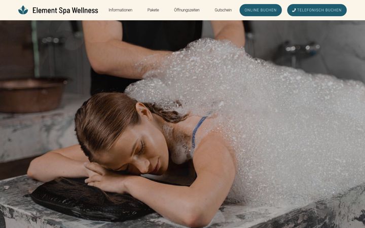 Screenshot of element-spawellness.com