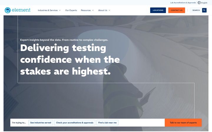 Screenshot of element.com