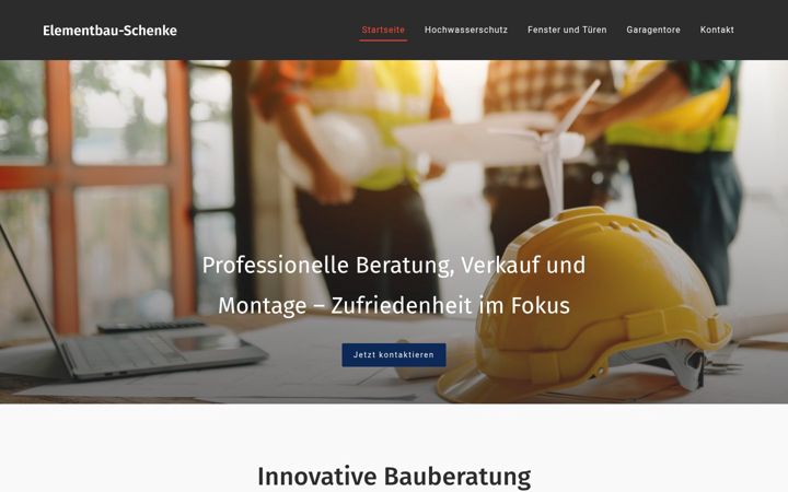 Captura de pantalla de elementbauschenke.de