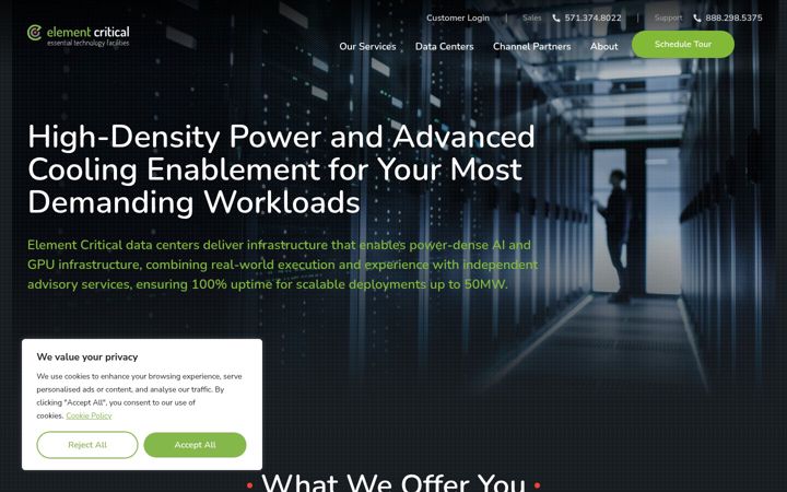 Screenshot of elementcritical.com