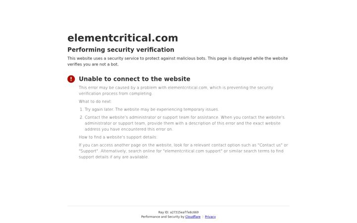 Screenshot ta' elementcritical1.net