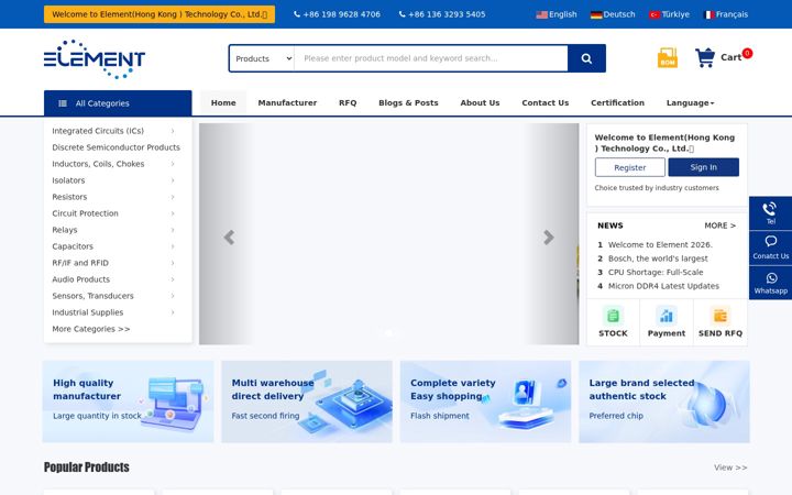 Screenshot of elementhk-ic.com