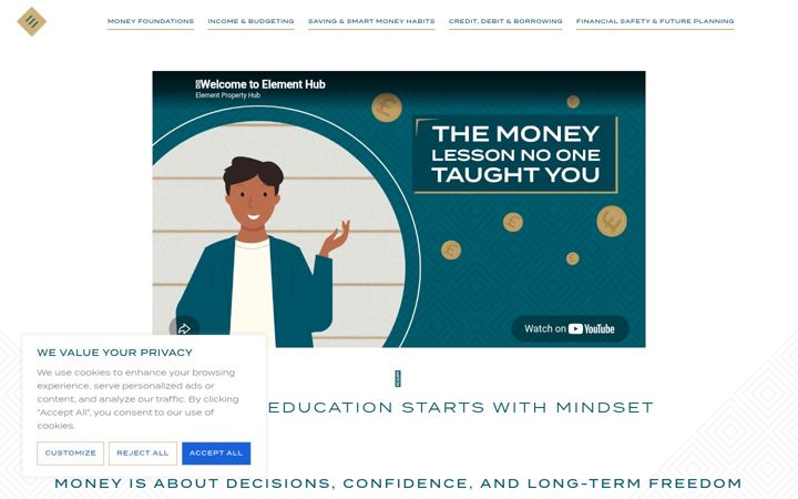 Ekrānuzņēmums no elementhub.co.uk
